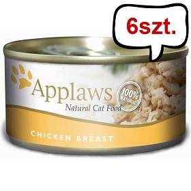 Applaws Natural Cat Food Kurczak Mokra Karma dla kota op. 156g PUSZKA Pakiet 6szt.