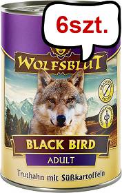 Wolfsblut Adult Black Bird Mokra Karma dla psa op. 395g Pakiet 6szt.