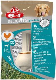 8in1 Kość Delights Pro Dental dla psa rozm. XS