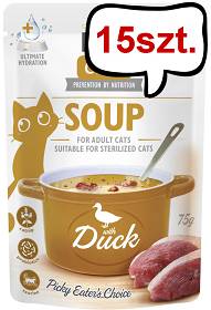 Brit Care Adult Soup Duck Mokra Karma dla kota op. 75g Pakiet 15szt.