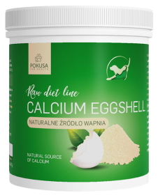 Pokusa RawDietLine Skorupy Jaj Calcium Eggshell dla psa i kota op. 500g