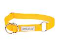 Amiplay Obroża półzaciskowa Samba dla psa rozm. M (25-40cm) kolor żółty