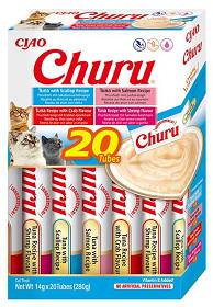 Inaba Ciao Churu Box Tuna Mix Przysmak dla kota op. 20x14g + Inaba Ciao Churu 2x14g GRATIS