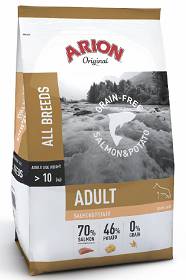 Arion Original Grain Free Salmon&Potato Sucha Karma dla psa op. 12kg + Arion Gryzak z drzewa kawowego GRATIS