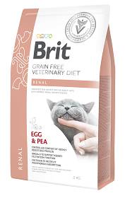 Brit Veterinary Diet Renal Egg&Pea Sucha Karma dla kota op. 2kg