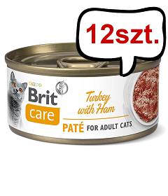 Brit Care Adult Turkey with Ham Mokra Karma dla kota op. 70g Pakiet 12szt. [Data ważności: 15.06.2024]