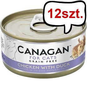 Canagan For Cats Chicken with Duck Mokra Karma dla kota op. 75g Pakiet 12szt.