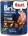 Brit Premium by Nature Pork with Trachea Mokra Karma dla psa op. 800g Pakiet 6szt.