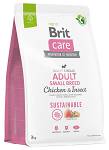 Brit Care Sustainable Adult Small Breed Chicken&Insect Sucha Karma dla psa op. 3kg