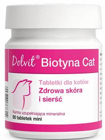 Dolvit Preparat na skórę i sierść Biotyna CAT dla kota op. 90 tabletek