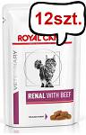 Royal Canin Vet Renal with Beef Mokra Karma dla kota op. 85g Pakiet 12szt.