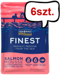 Fish4Dogs Finest Salmon Mousse Mokra Karma dla psa op. 100g Pakiet 6szt.
