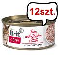 Brit Care Adult Tuna with Chicken&Milk Mokra Karma dla kota op. 70g Pakiet 12szt. [Data ważności: 20.08.2024]