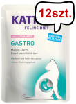 Kattovit Feline Diet Gastro z łososiem i ryżem (Lachs+Reis) Mokra Karma dla kota op. 85g Pakiet 12szt.