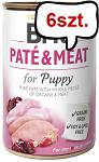 Brit Pate&Meat Puppy Chicken&Turkey Mokra Karma dla psa op. 800g Pakiet 6szt.