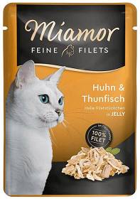 Miamor Feine Filets Adult Tuńczyk i kurczak Mokra Karma dla kota op. 100g SASZETKA