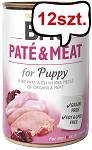 Brit Pate&Meat Puppy Chicken&Turkey Mokra Karma dla psa op. 400g Pakiet 12szt.