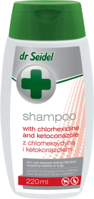 Dr Seidel Szampon z chlorheksydyną i ketokonazolem dla psa poj. 220ml
