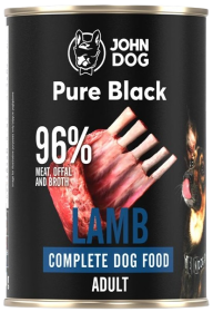 John Dog Pure Black Adult Lamb Mokra Karma dla psa op. 400g