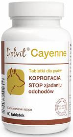 Dolvit Preparat zniechęcający do zjadania odchodów Cayenne dla psa op. 90 tabletek