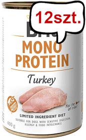 Brit Mono Protein Adult Turkey Mokra Karma dla psa op. 400g Pakiet 12szt.