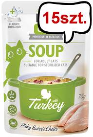 Brit Care Adult Soup Turkey Mokra Karma dla kota op. 75g Pakiet 15szt.