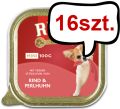 Rinti Gold Mini Wołowina z perliczką (rind&perlhuhn) Mokra Karma dla psa op. 100g Pakiet 16szt.