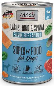 Mac's Adult Superfood Łosoś ze szpinakiem Mokra Karma dla psa op. 400g