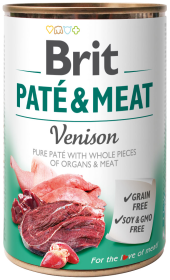 Brit Pate&Meat Adult Venison Mokra Karma dla psa op. 400g