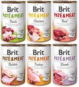 Brit Pate&Meat Pakiet degustacyjny Mokra Karma dla psa op. 6x400g