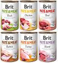 Brit Pate&Meat Pakiet degustacyjny Mokra Karma dla psa op. 6x400g