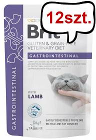 Brit Veterinary Diet Gastrointestinal Lamb Mokra Karma dla kota op. 85g Pakiet 12szt. SASZETKA