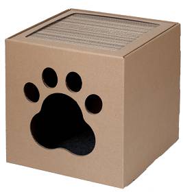 Carton+ Pets Domek kartonowy z drapakiem Netti dla kota 