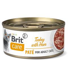 Brit Care Adult Turkey with Ham Mokra Karma dla kota op. 70g [Data ważności: 15.06.2024]