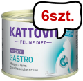 Kattovit Feline Diet Gastro z kaczką (Ente) Mokra Karma dla kota op. 185g Pakiet 6szt.