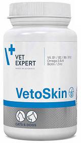 VetExpert Preparat na skórę i sierść Vetoskin dla psa i kota op. 90 kapsułek