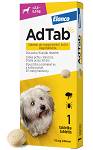 Elanco AdTab Tabletka na kleszcze i pchły 112.5mg dla psa o wadze 2.5kg-5.5kg op. 1szt.