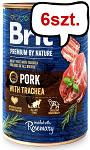 Brit Premium by Nature Pork with Trachea Mokra Karma dla psa op. 400g Pakiet 6szt.