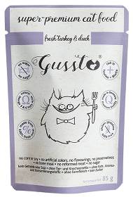 Gussto Fresh Turkey&Duck Mokra Karma dla kota op. 85g