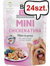 Brit Care Mini Adult Chicken&Tuna Mokra Karma dla psa op. 85g Pakiet 24szt. 