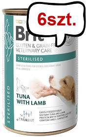 Brit Veterinary Diet Sterilised Tuna&Lamb Mokra Karma dla psa op. 400g Pakiet 6szt.
