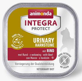 Animonda Integra Protect Urinary Harnsteine z wołowiną (rind) Mokra Karma dla kota op. 100g [Data ważności: 05.05.2024]