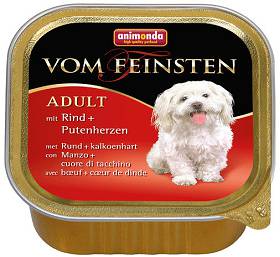 Animonda vom Feinsten DOG Adult wołowina z sercami (rind&puteherzen) Mokra Karma dla psa op. 150g