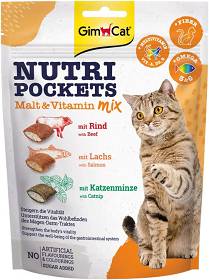 GimCat Przysmaki Nutri Pockets Malt&Vitamin Mix dla kota op. 150g