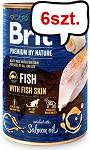 Brit Premium by Nature Fish with Fish Skin Mokra Karma dla psa op. 400g Pakiet 6szt.