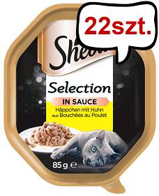 Sheba Selection in Sauce Adult Kurczak Mokra Karma dla kota op. 85g Pakiet 22szt.
