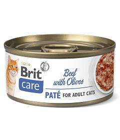 Brit Care Adult Beef with Olives Mokra Karma dla kota op. 70g [Data ważności: 30.06.2024]
