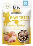 Brit Care Przysmak Raw Treat Hair&Skin Fish&Turkey dla kota op. 40g