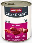 Animonda GranCarno Adult wieprzowina z sercami Mokra Karma dla psa op. 800g