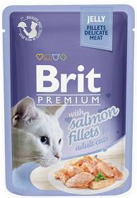 Brit Premium Adult Salmon Fillets JELLY Mokra Karma dla kota op. 85g